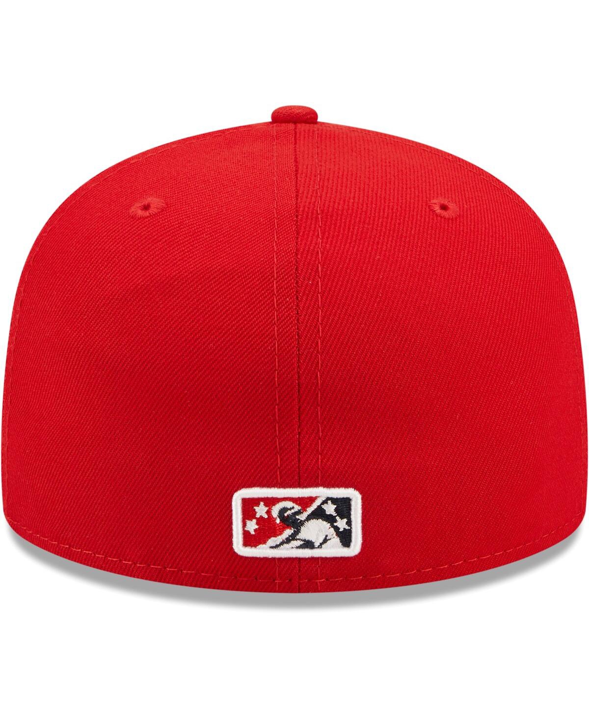 Men's New EraNew Hampshire Fisher Cats Authentic Collection Team Alternate 59FIFTY Fitted Hat - Red