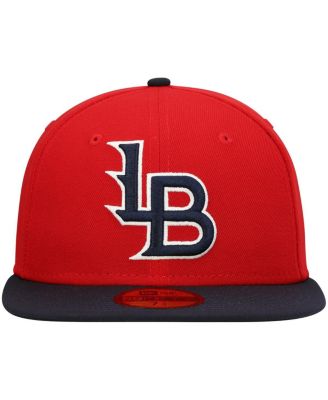 Men's Red Louisville Bats Authentic Collection Team Home 59FIFTY Fitted Hat
