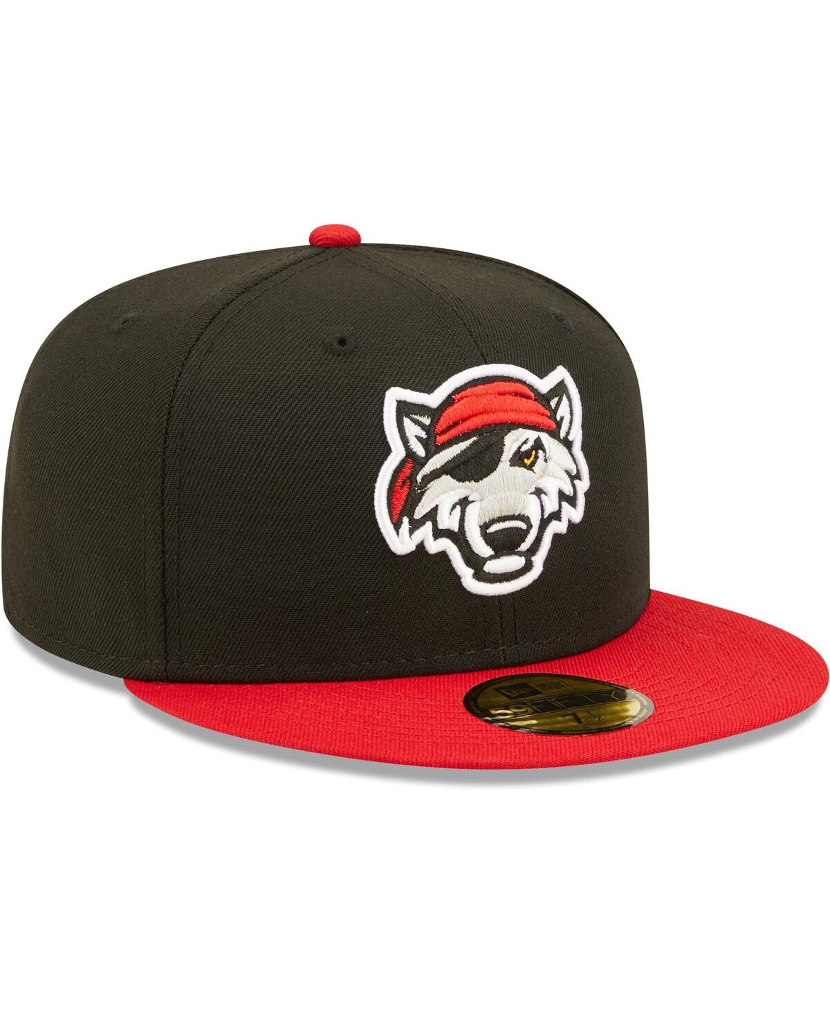 Men's New EraErie SeaWolves Authentic Collection Team Alternate 59FIFTY Fitted Hat - Black