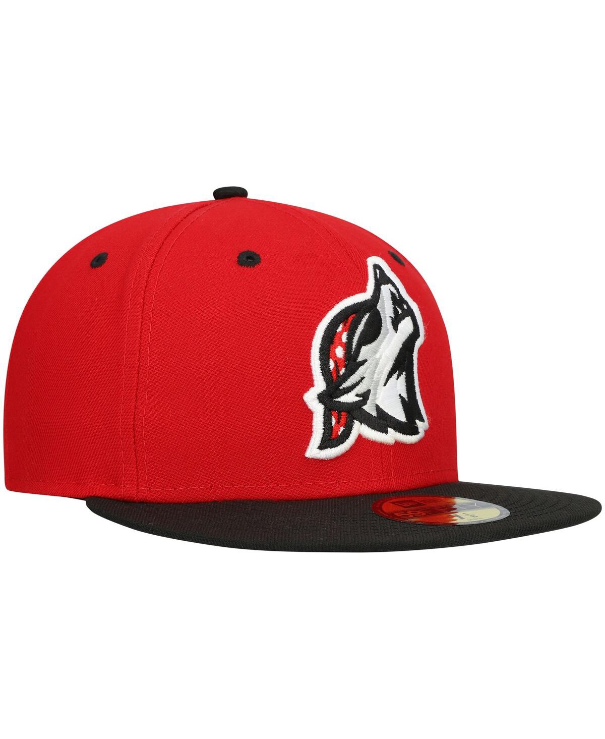 Men's New EraErie SeaWolves Authentic Collection Team Alternate 59FIFTY Fitted Hat - Red