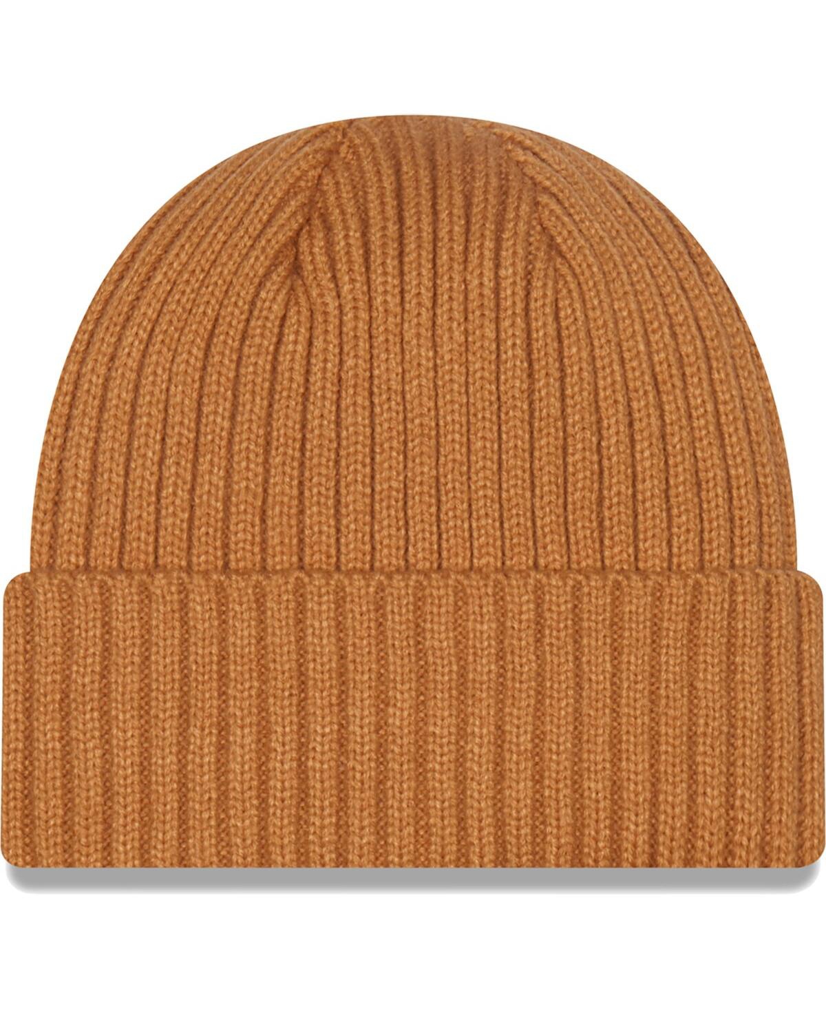 Men's New EraIowa Hawkeyes Core Classic Cuffed Knit Hat - Light Brown