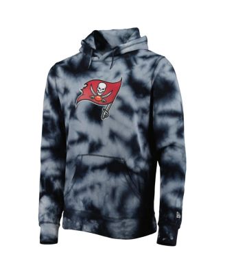 Men's Black Tampa Bay Buccaneers Team Tie-Dye Pullover Hoodie