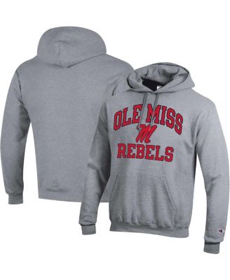 Men's Heather Gray Ole Miss Rebels High Motor Pullover Hoodie