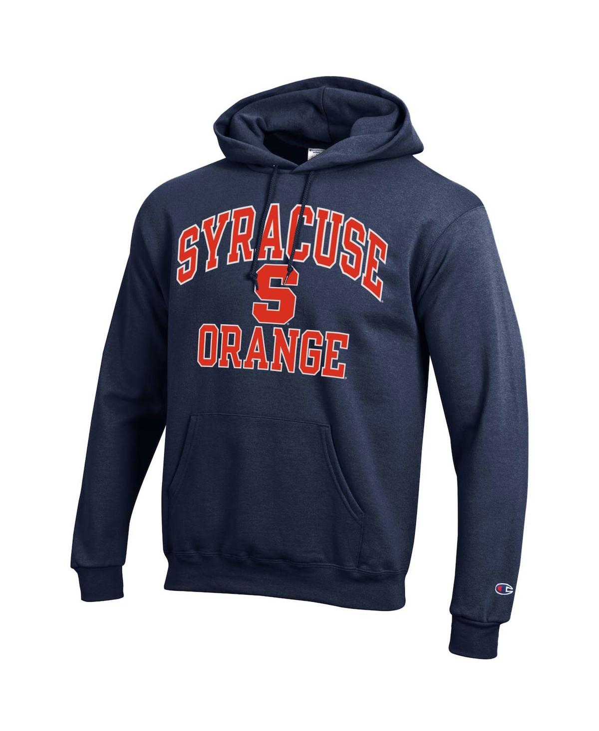 Men's ChampionSyracuse Orange High Motor Pullover Hoodie - Navy