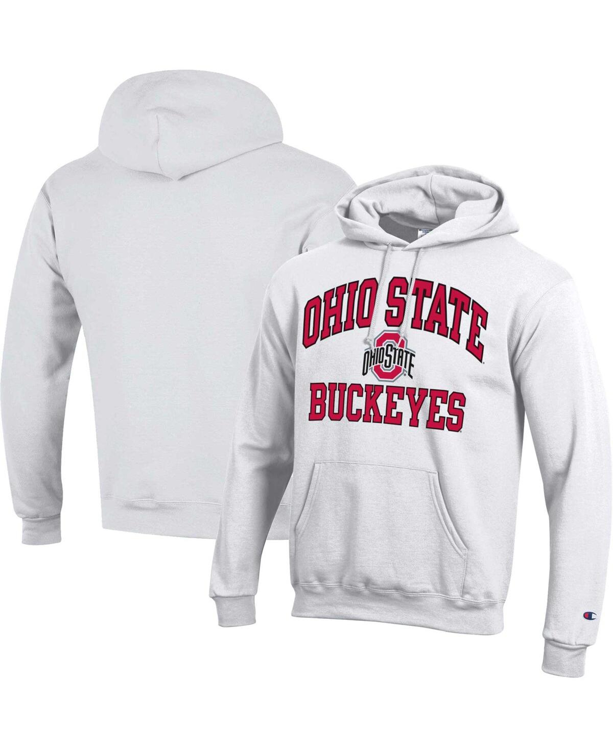 Men's ChampionOhio State Buckeyes High Motor Pullover Hoodie - White