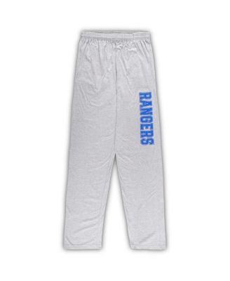 Men's New York Rangers Blue, Heather Gray Big and Tall T-shirt and Pants Lounge Set