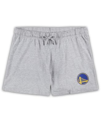 Women's Purple, Heather Gray Los Angeles Lakers Plus Size Long Sleeve T-shirt and Shorts Sleep Set