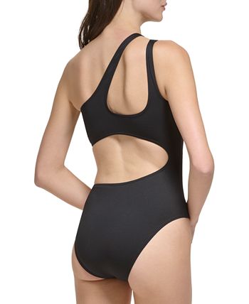 Calvin Klein Wide One-Shoulder One-Piece Swimsuit