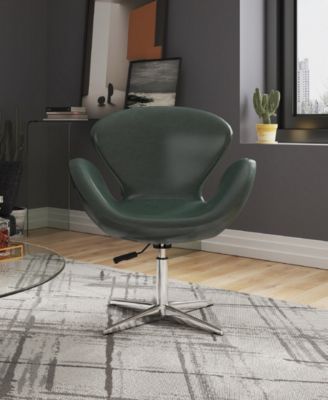 Raspberry Adjustable Upholstered Swivel Chair