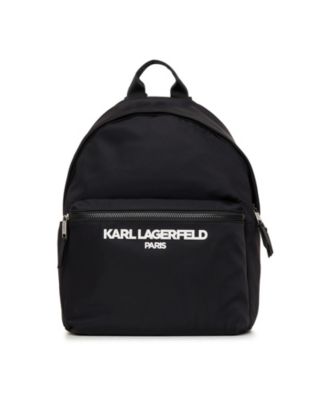 Karl Lagerfeld Nylon Backpack with Leather Trim Modern Black Nylon Backpack Men - Karl Lagerfeld Bag main image 3
