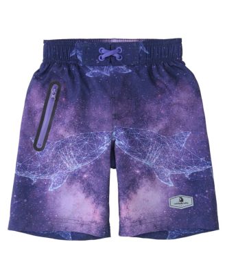 Boys 4-Way Stretch Quick Dry Board Shorts Swim Trunks with Mesh Lining UPF50+
