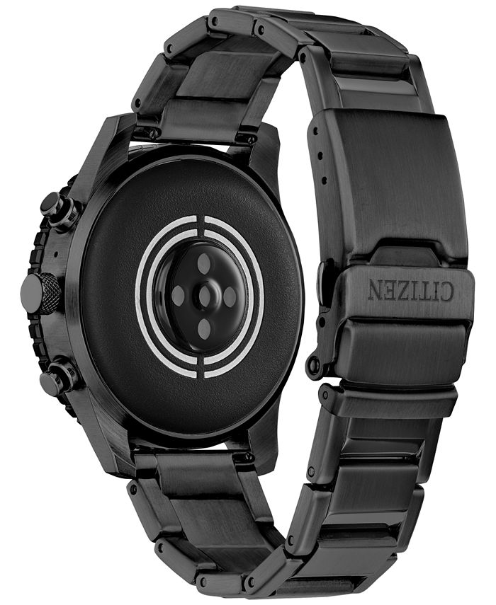 Citizen Unisex CZ Smart Wear OS BlackTone Stainless Steel Bracelet