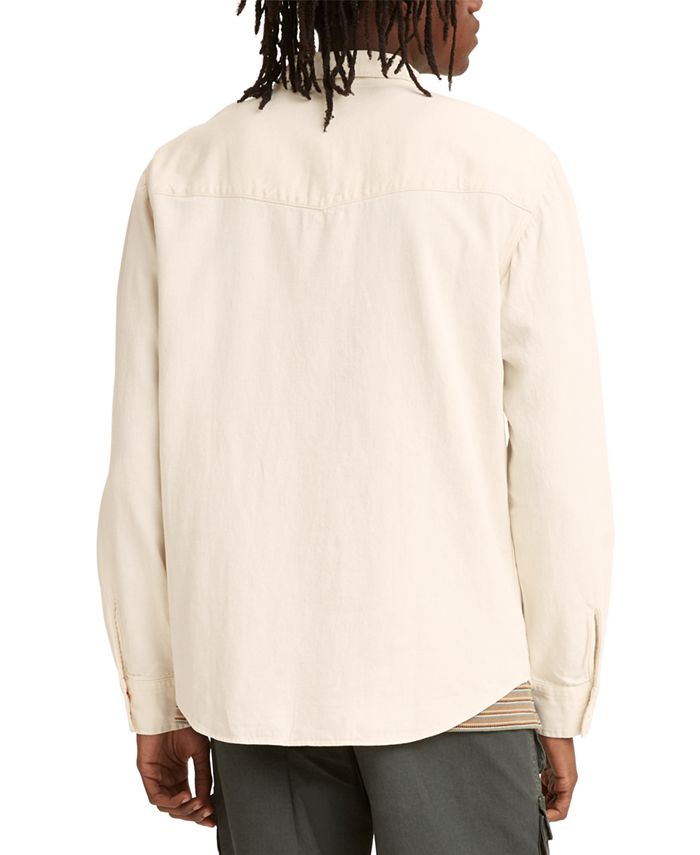 Wavlynn Men's Black Cotton Button-Front Long Sleeve Shirt for Spring Casual Wardrobe Essentials main image 1