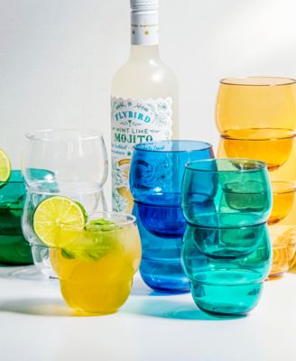 Stacking Bubble Tumbler Cobalt  Set of 6