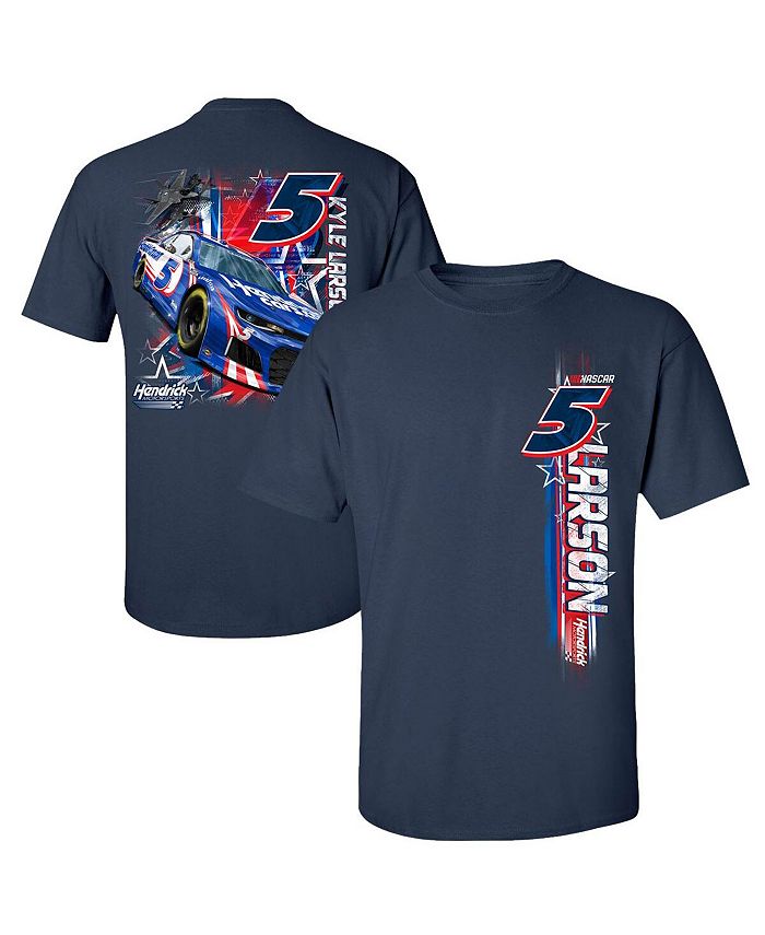 Hendrick Motorsports Team Collection Men's Navy Kyle Larson Stars and Stripes T
