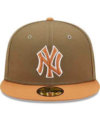 Men's New Era Olive/Brown York Yankees Two-Tone Color Pack 59FIFTY Fitted Hat