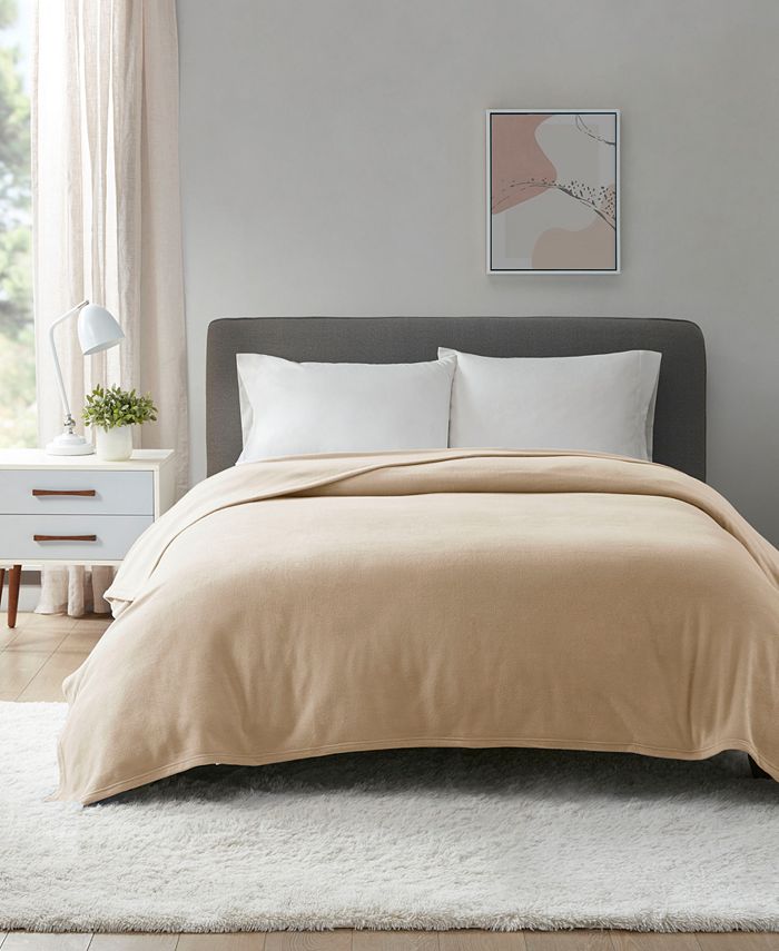 Home Design Easy Care YearRound Soft Fleece Blanket, King, Created for