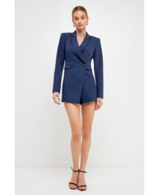 endless rose Women's Suit Blazer Romper - Macy's