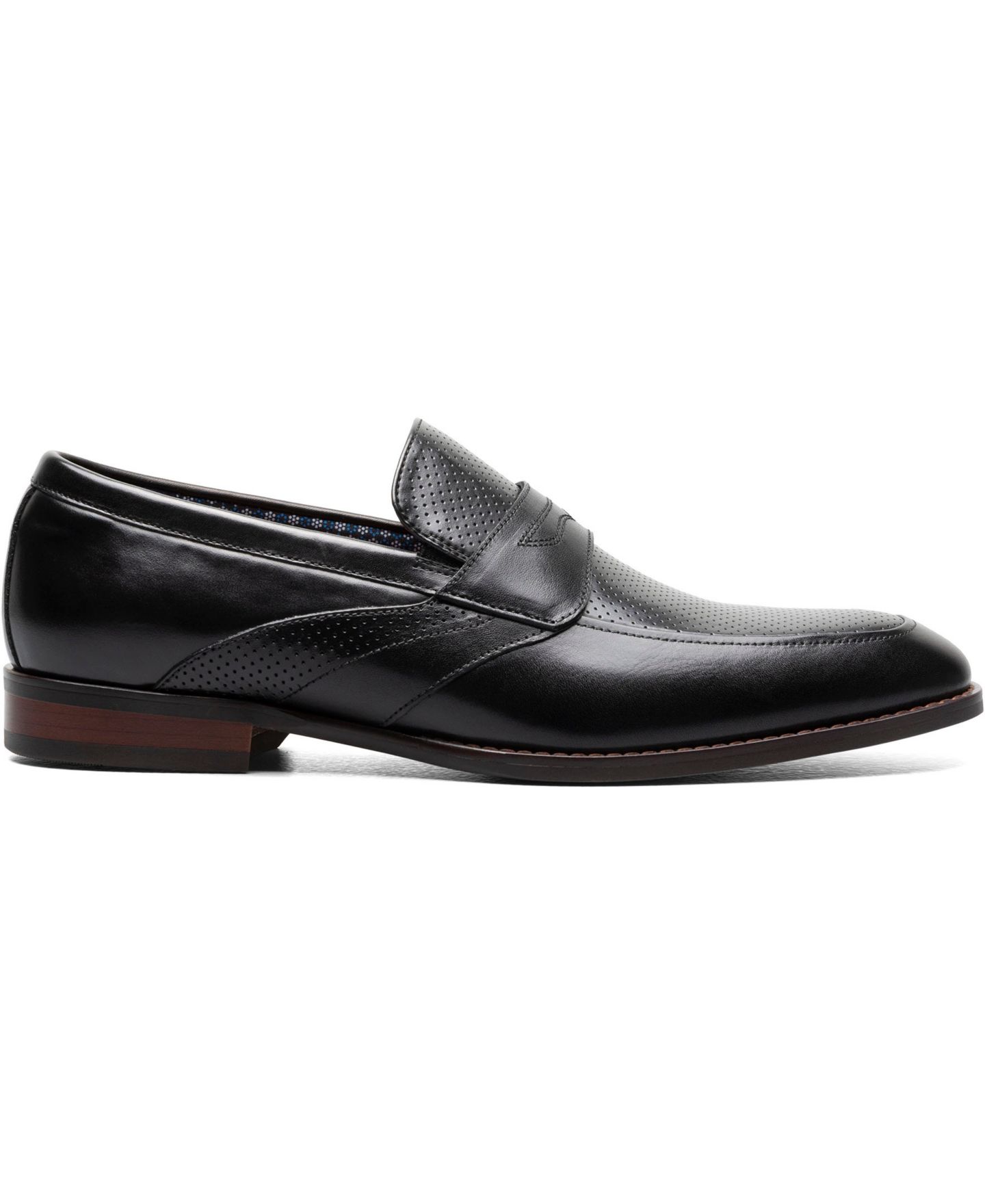 Мужские туфли Stacy Adams Karnes Moc Toe Slip-On Penny Loafer, цвет: Чёрный — фото 2