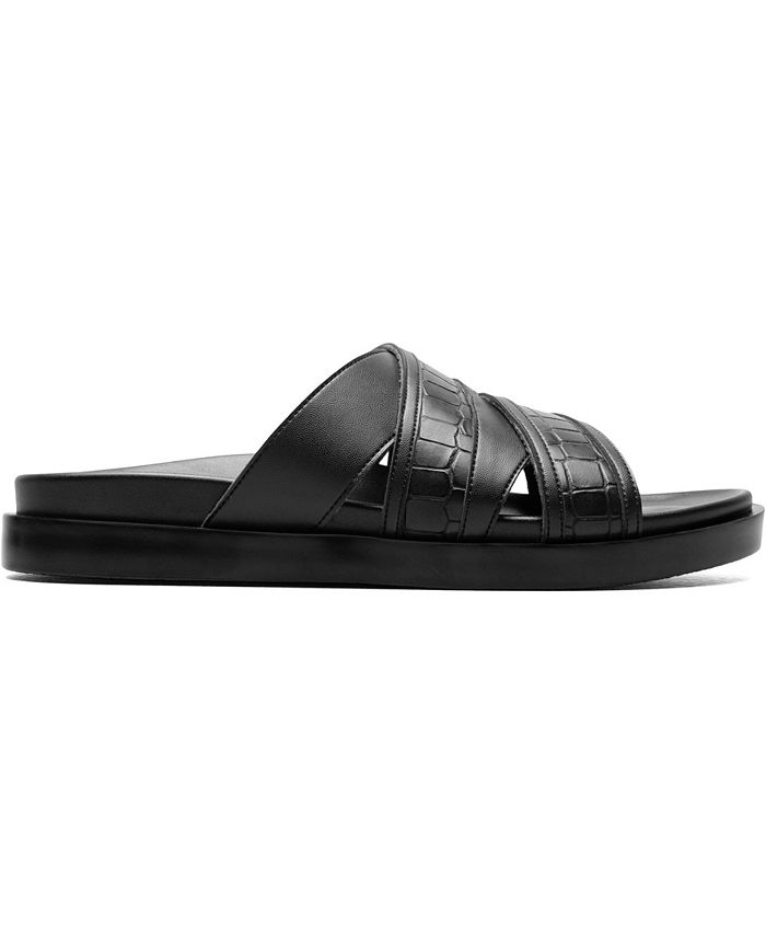 Stacy Adams Men's Mondo Open Toe Slide Sandals - Macy's