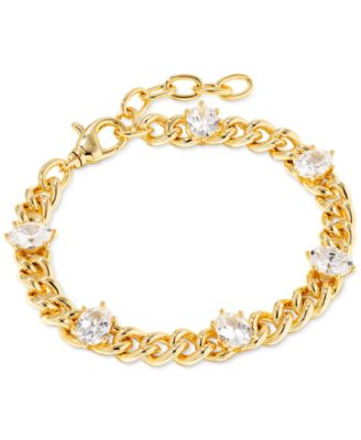 Kendra Scott - 14k Gold-Plated Cubic Zirconia Chain Link Bracelet