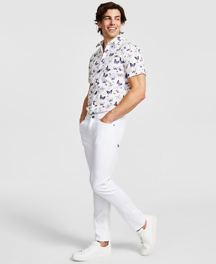 Paisley & Gray Men's Rebel SlimFit White Jeans Macy's