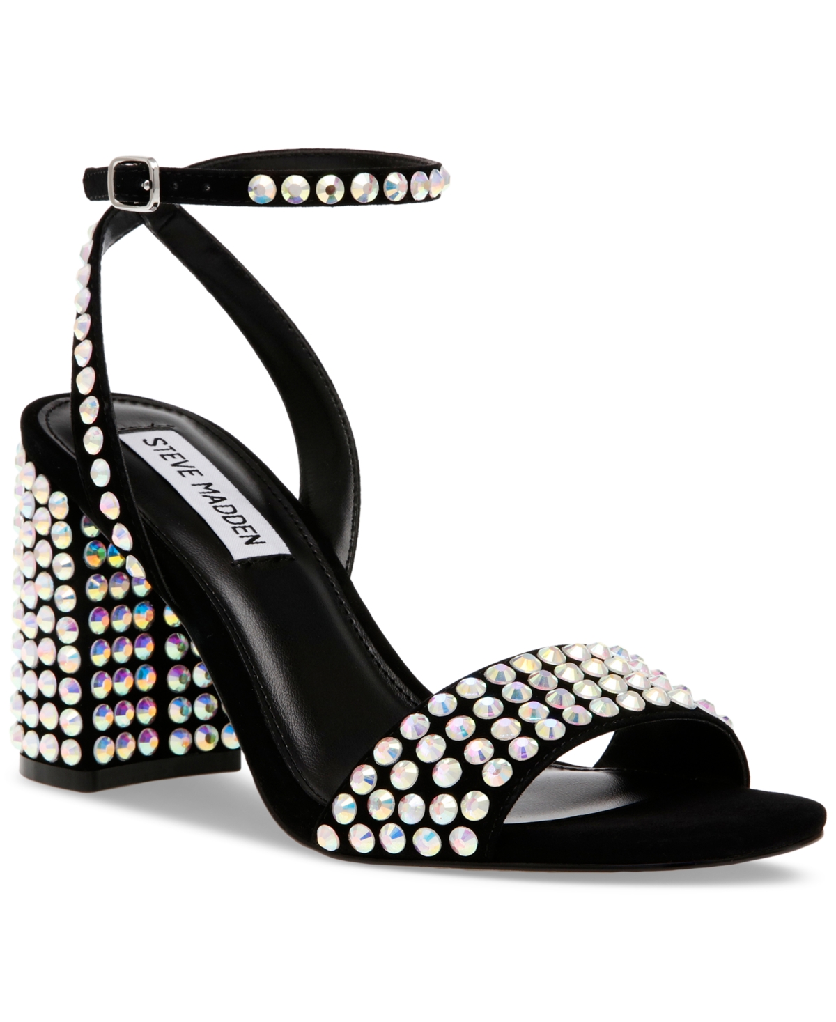 Steve Madden Women's Domini Embellished Two-piece Ankle-strap