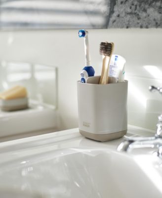 EasyStore Matte Finish Large Toothbrush Caddy