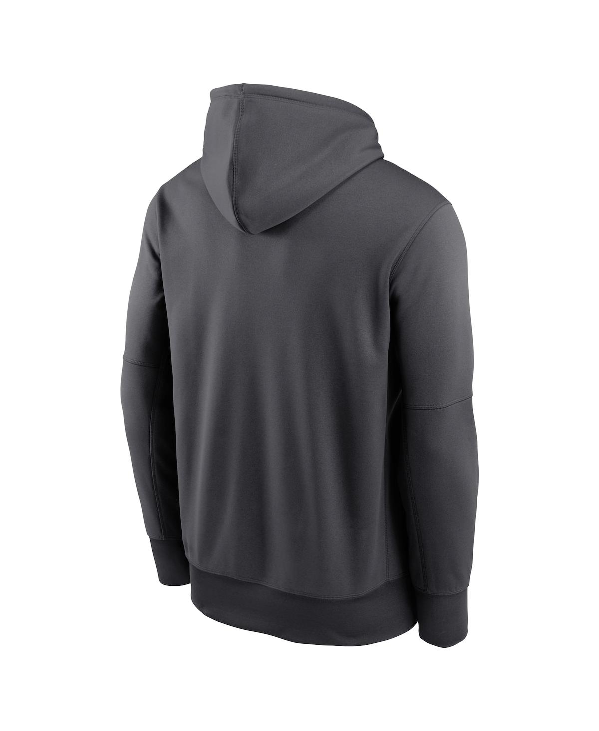 Shop Nike Men's  Anthracite Denver Broncos Prime Logo Name Split Pullover Hoodie