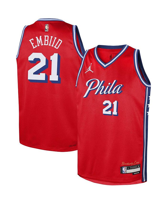 Nike Men's and Women's Joel Embiid White Philadelphia 76ers 2022/23  Swingman Jersey - Association Edition - Macy's