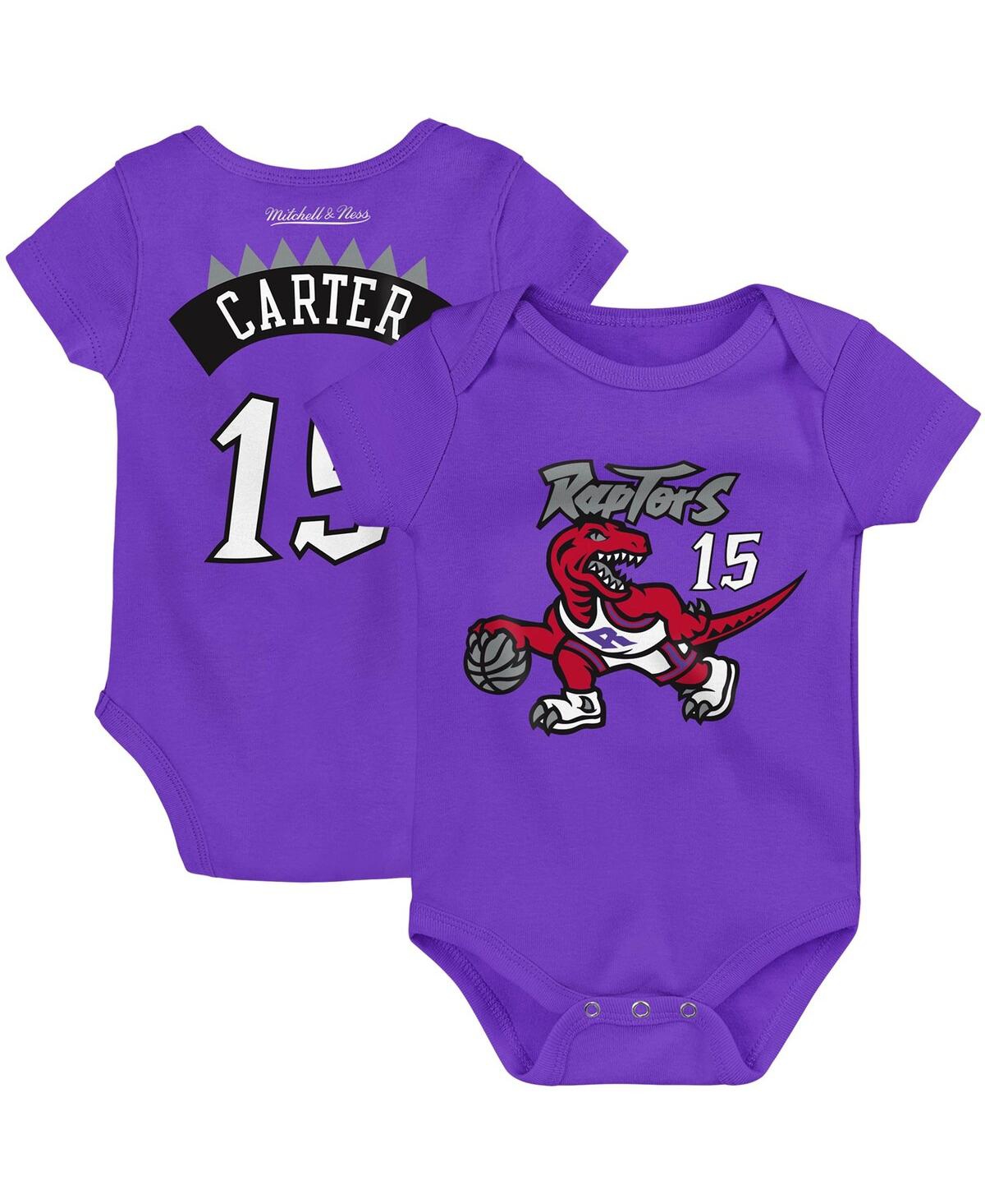 Mitchell & Ness Babies' Infant Boys And Girls  Vince Carter Purple Toronto Raptors Hardwood Classics Name And