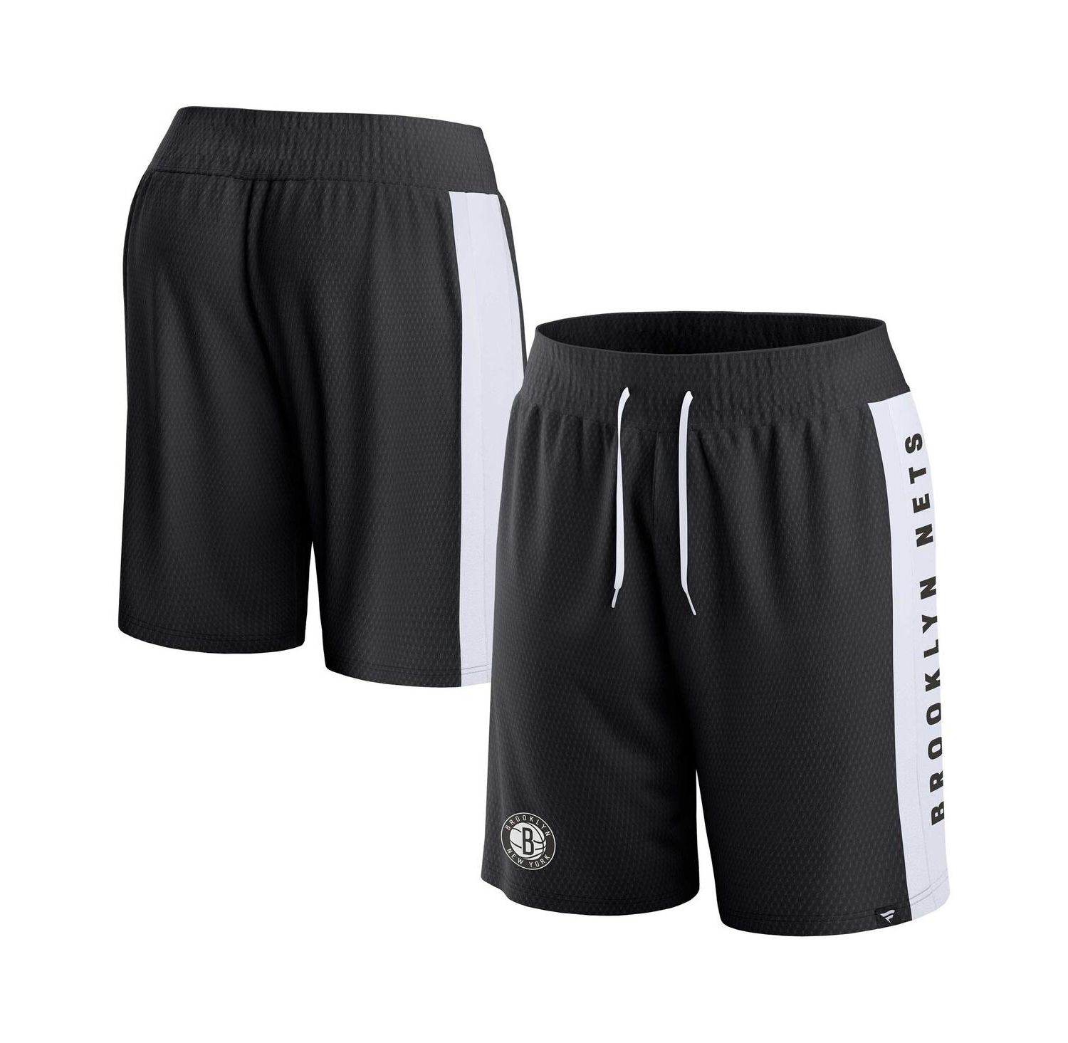 Men's Black Brooklyn Nets Referee Iconic Mesh Shorts