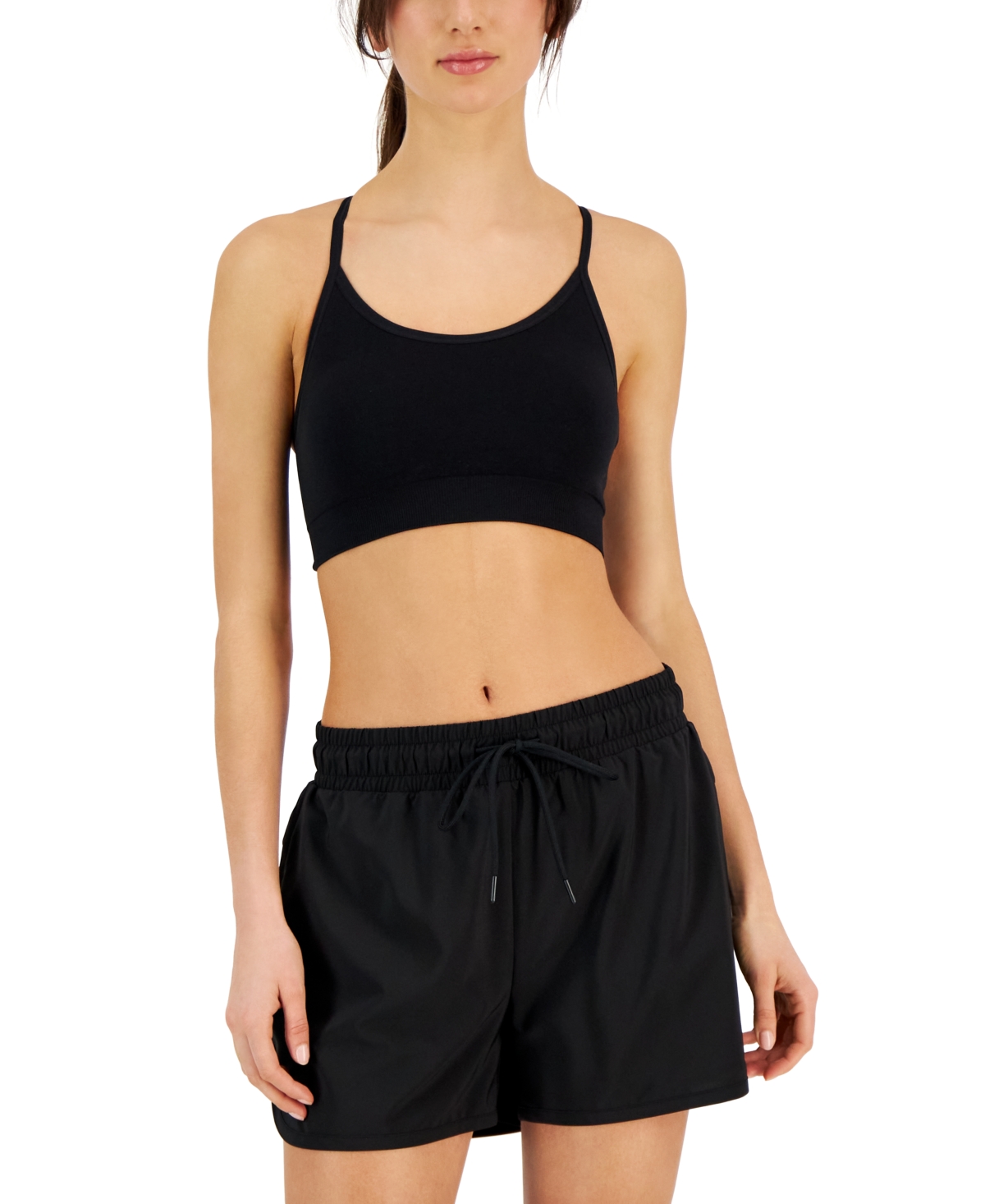 Id Ideology Women's Seamless Low Impact Sports Bra, Created for Macy's