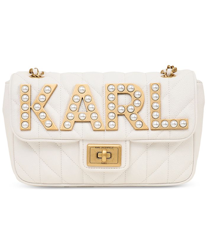 KARL LAGERFELD PARIS Agyness Small Leather Shoulder Bag Macy's
