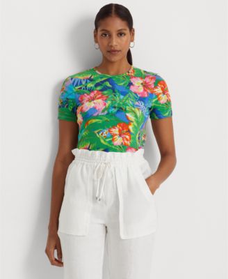 Lauren Ralph Lauren - Petite Floral Crewneck T-Shirt