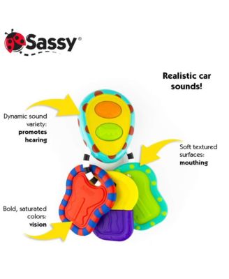 Sassy Electronic Keys, Baby Developmental Toy, 3 months plus