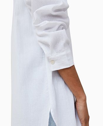 COTTON ON Women's Airley Oversized Long Sleeve Summer Shirt - Macy's