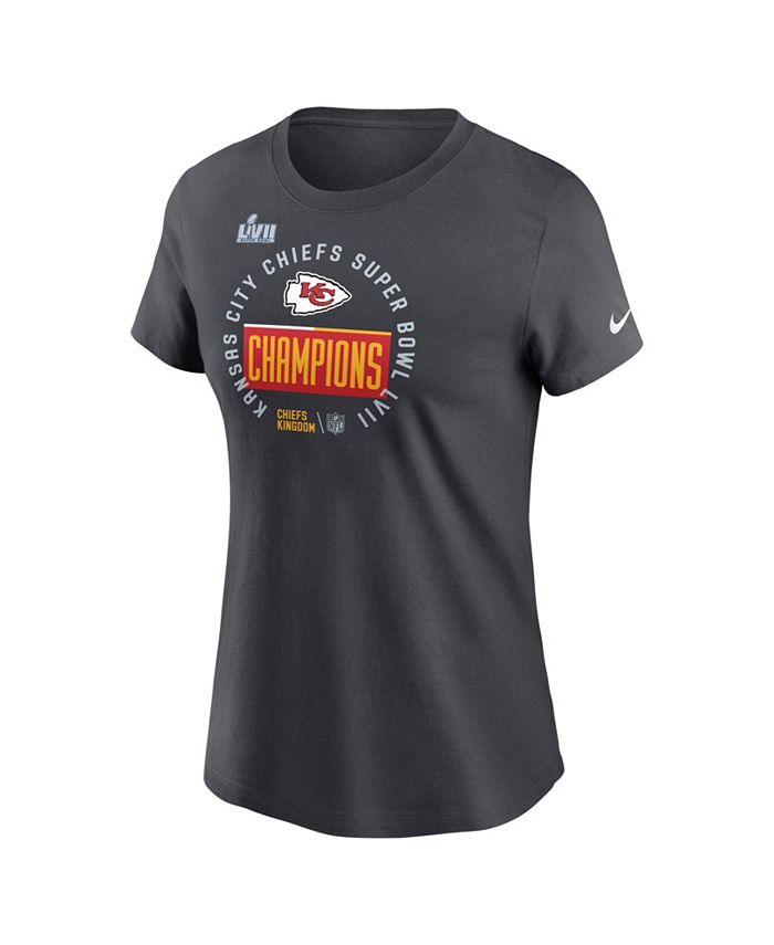 Nike Women's Anthracite Kansas City Chiefs Super Bowl LVII Champions ...