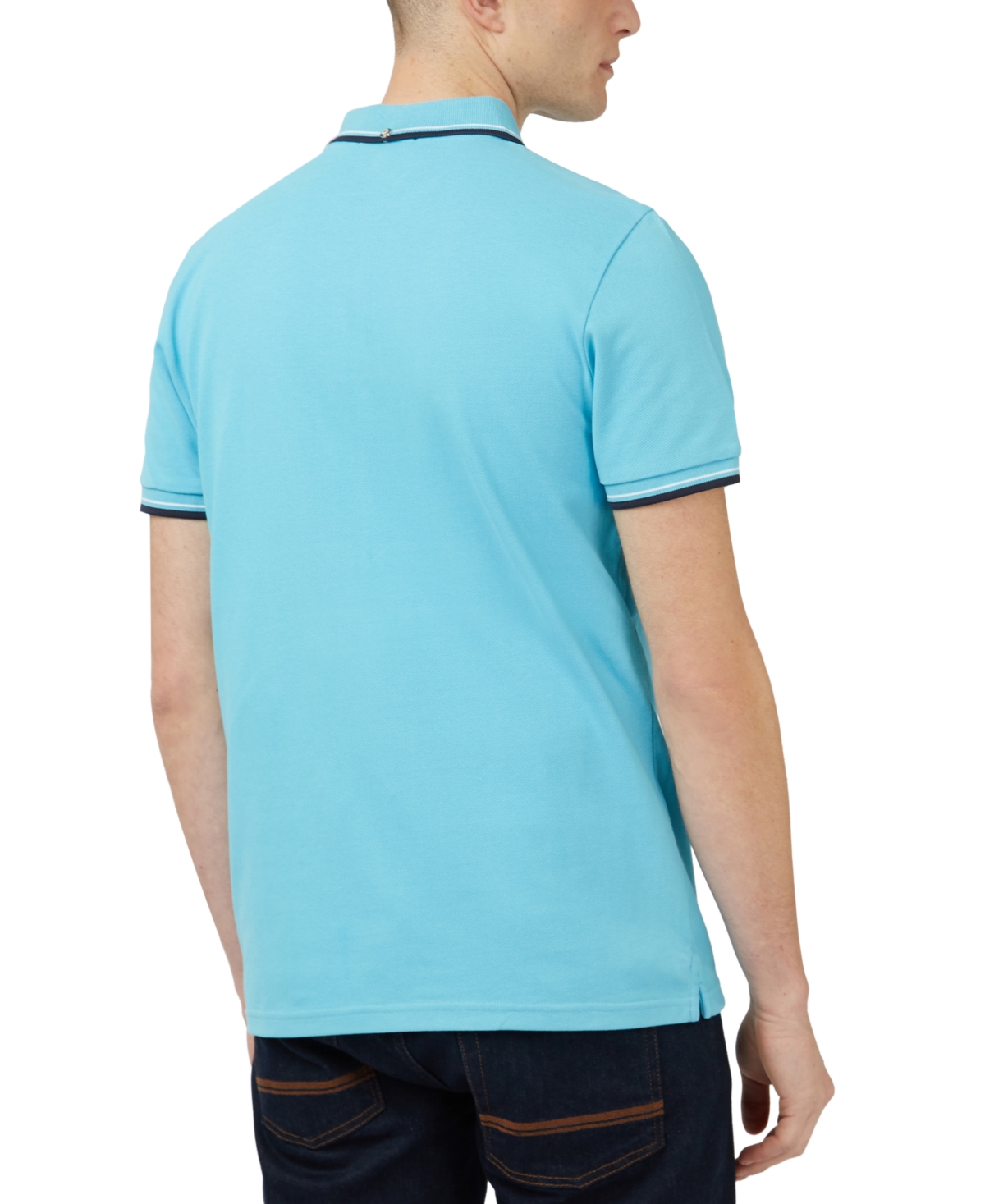 Ben Sherman Men's Signature Tipped Short-Sleeve Polo Shirt