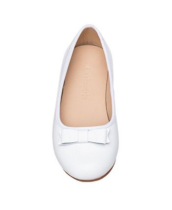 Elephantito Girls Dress Shoes - Camille Flats - Patent Navy Blue main image 0