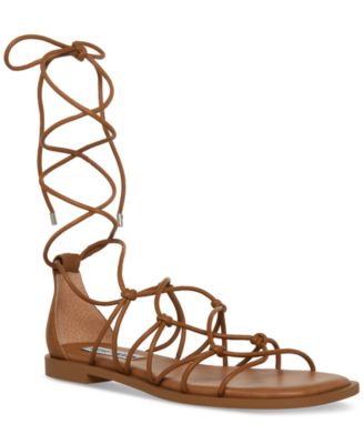 Steve Madden - Women's Ainsley Knotted Lace-Up Ankle-Tie Sandals