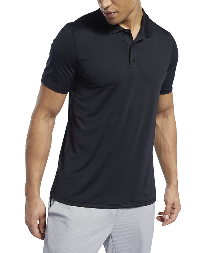 Reebok Men's Workout Ready Regular-Fit Moisture-Wicking Polo Shirt - Macy's