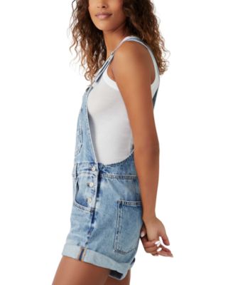 Women's Ziggy Cotton Adjustable-Straps Shortalls