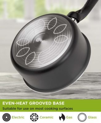 Aluminum 2 Quart Evolve Non-Stick Saucepan with Glass Lid