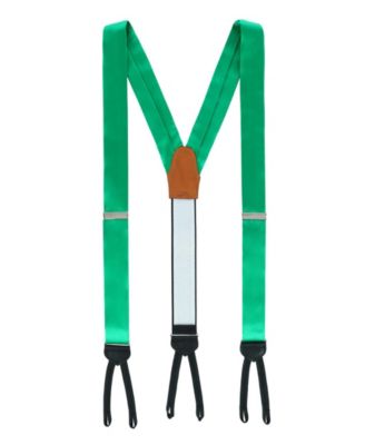 Men's Sutton Solid Color Silk Formal Suspenders | Y-Back, Adjustable Braces