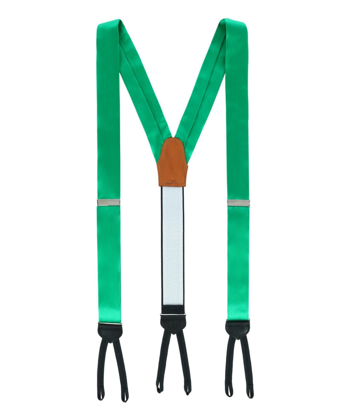 Trafalgar Men's Sutton Solid Color Silk Formal End Suspenders