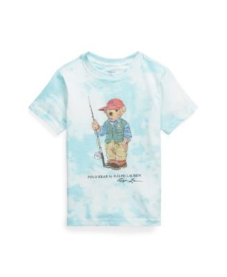 Polo Ralph Lauren Little and Toddler Boys Polo Bear Tie-Dye-Print