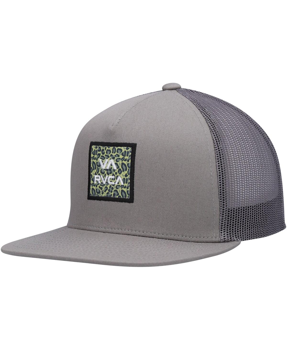 Shop Rvca Big Boys And Girls  Gray Atw Print Trucker Snapback Hat