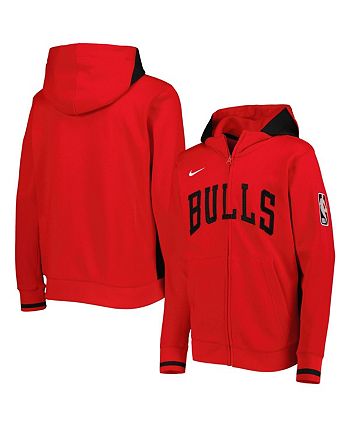 Chicago Bulls Nike Therma Flex Showtime Full-Zip Hoodie - Red