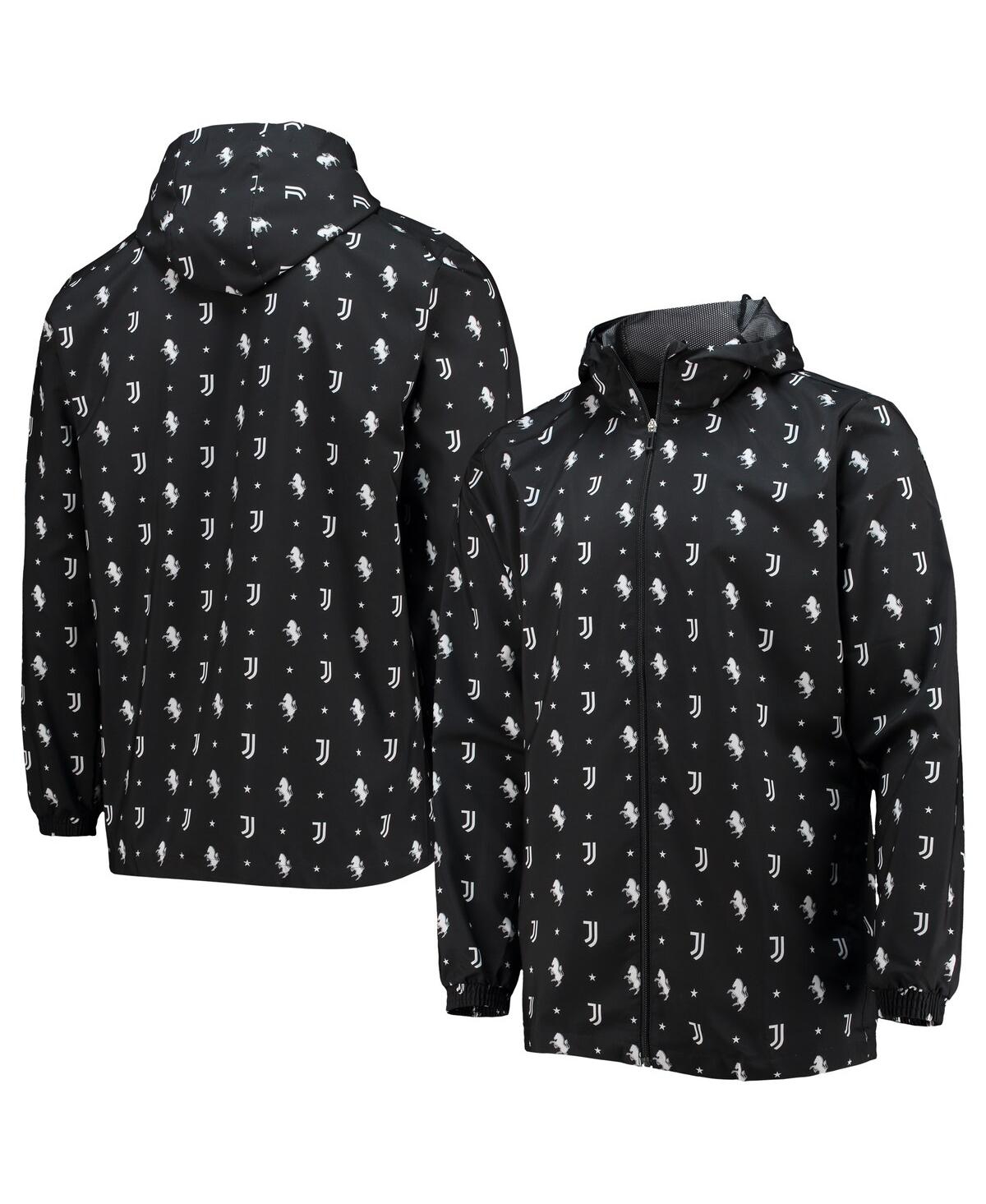 Men's adidasJuventus Aeroready Full-Zip Hoodie Windbreaker Jacket - Black